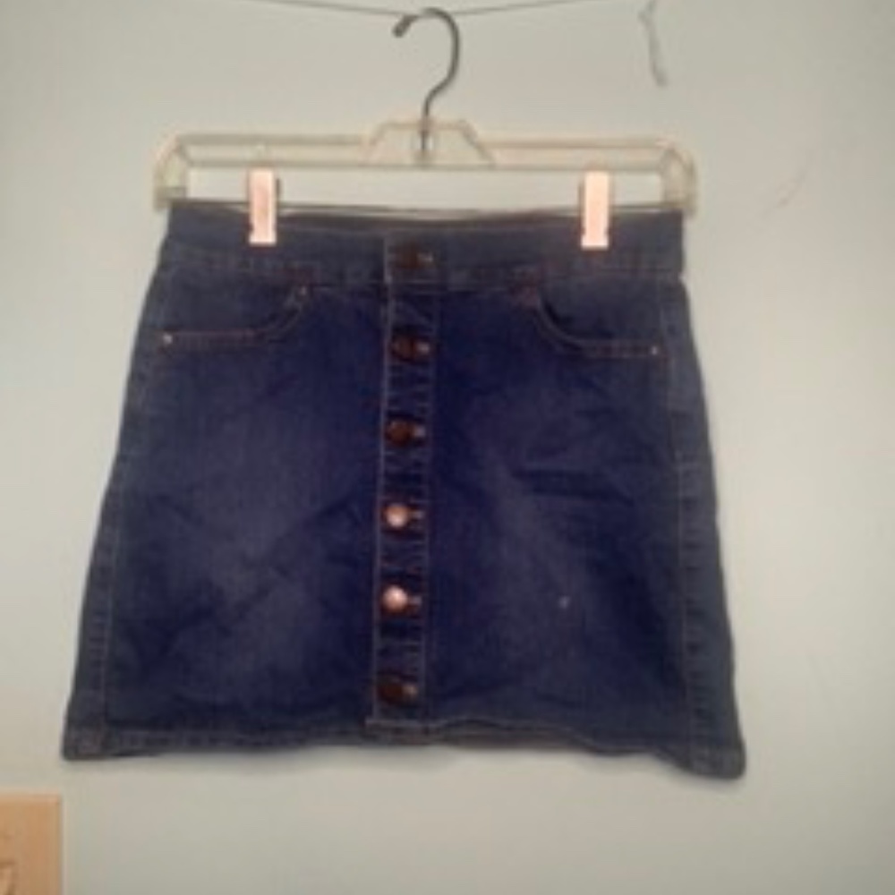 Button up Amazon Skirt Dark Wash